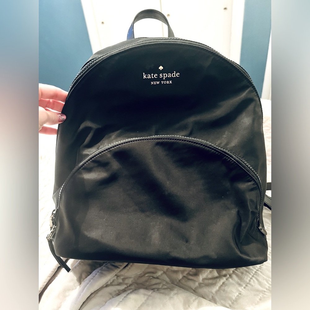 Kate Spade large nylon backpack with 3 zippers